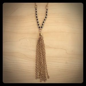 Gold Tassel Necklace